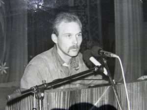 Ерзя Васілій Бокін на з'їзді товариства "Масторава", 3-5 серпня 1990 р.